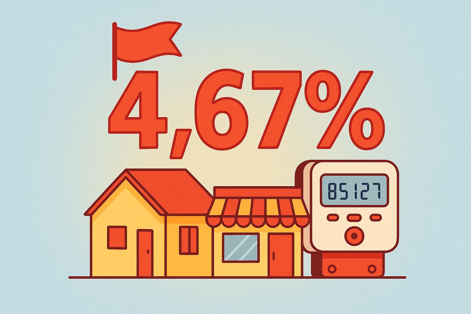 O reajuste conta de luz 2025 prevê alta de 4,67%, impactando residências e comércios, que devem buscar alternativas como energia renovável para reduzir custos. (imagem gerada com inteligência artificial)